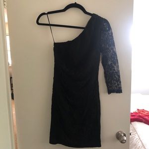 Black lace dress